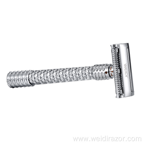 Adjustable Zinc Long Handle Reusable Butterfly Safety Razor